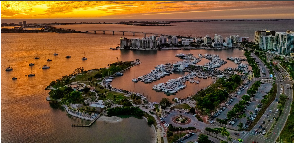 Siesta Key Beach white sand beach view